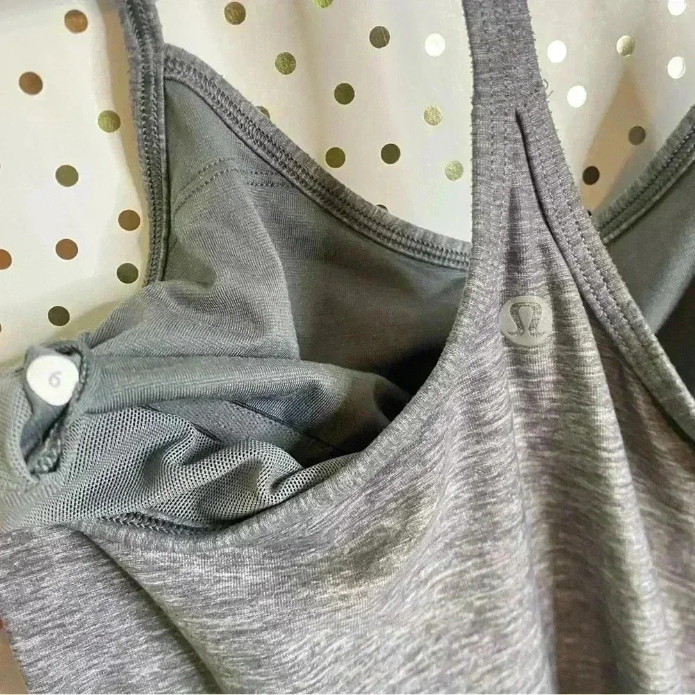 Lululemon Power Y Grey Top